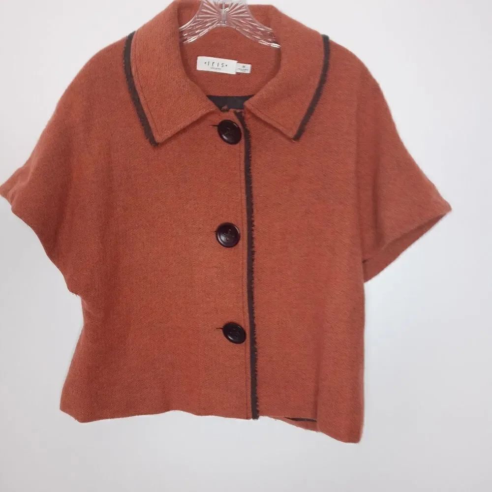 Iris Setlakwe rust color wool blend blazer